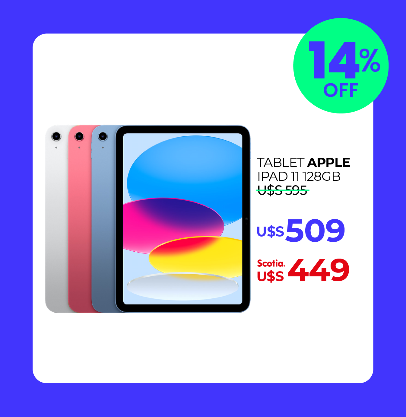 Tablet APPLE iPad 11 128Gb A16