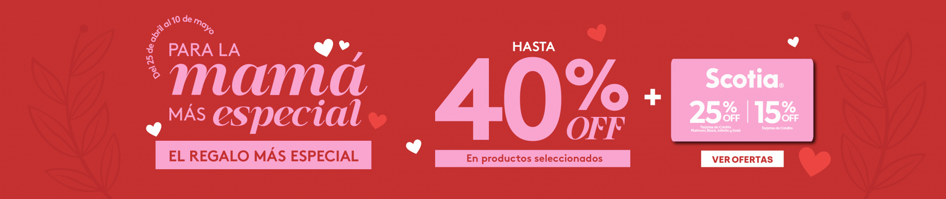 Hasta 40% Off en productos seleccionados