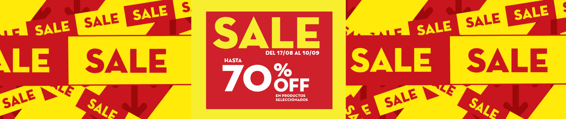 SALE hasta 70% OFF
