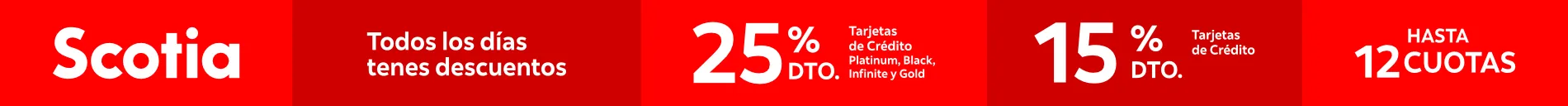 Scotiabank - hasta 25% OFF