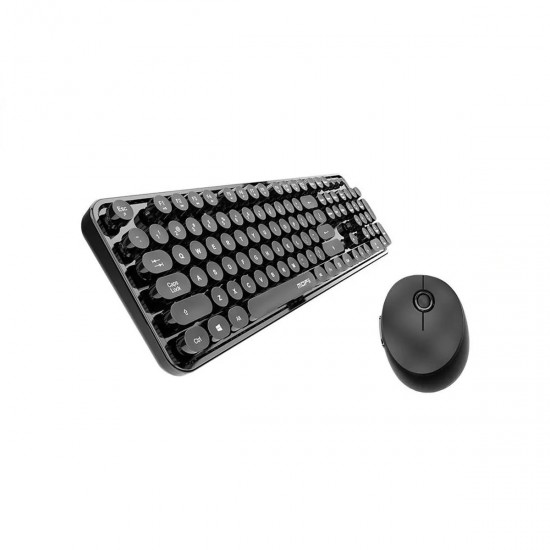 Combo teclado + mouse inalámbrico negro MOFII