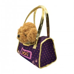 Peluche perro en cartera