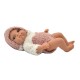 Bebe newborn de vinilo con ropa de lanita