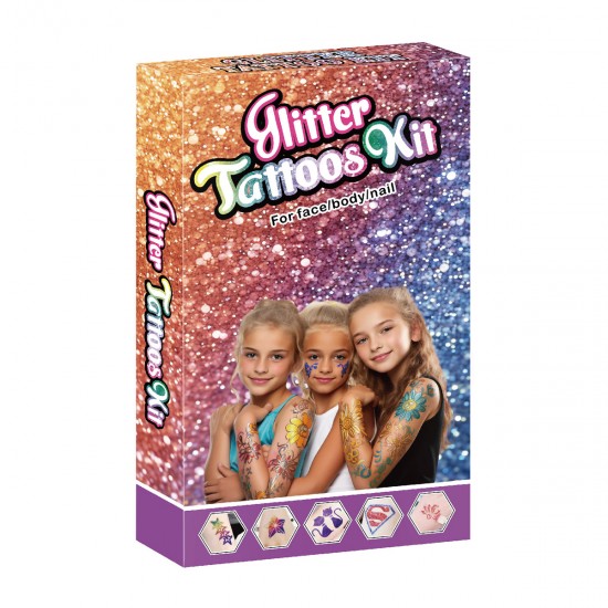 Kit Tatuajes temporales Glitter