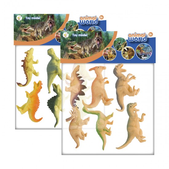 Bolsa 6 Dinosaurios 10cm