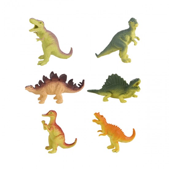 Bolsa 6 Dinosaurios 10cm