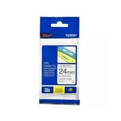 Cinta rotuladora Negro 24mm 8m