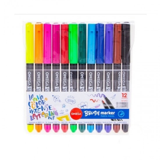 Marcadores Brush x12 OMEGA Marcadores Brush x12 OMEGA
