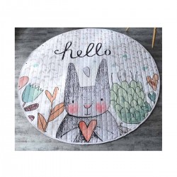 Alfombra Bebé Circular Conejo Alfombra Bebé Circular Conejo