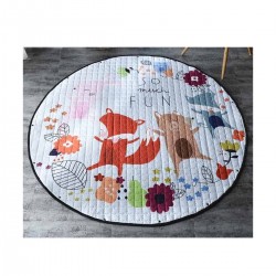 Alfombra Bebé Circular Zorros Alfombra Bebé Circular Zorros