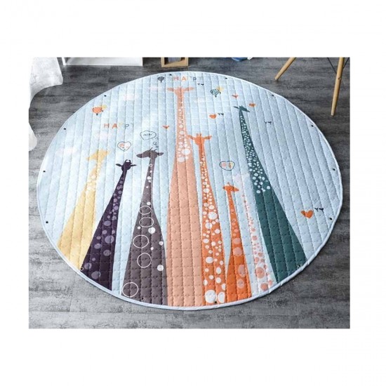 Alfombra Bebé Circular Jirafas