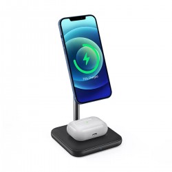 Cargador inalámbrico magnético 2 en 1 15W