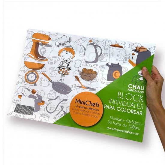 Block para Pintar MiniChef Block para Pintar MiniChef