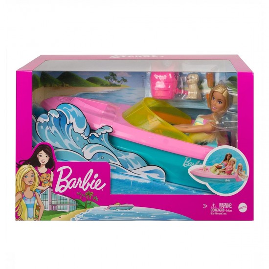 Lancha con Muñeca BARBIE