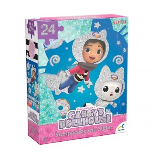 Puzzle 24p Glitter Gabbys Dollhouse