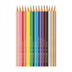 Set 12 Colores + 3 Colores Metalizados FABER