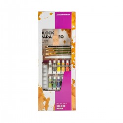 Set De Arte Óleo Con Caballete 22 Piezas DA VINCI