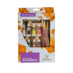 Set Acuarela 14 Piezas DA VINCI