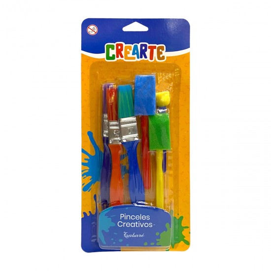 Pinceles Blister x 6 CREARTE