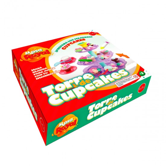 MASAS TORRE CUPCAKE