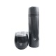 Set mate y termo negro 500ml Río