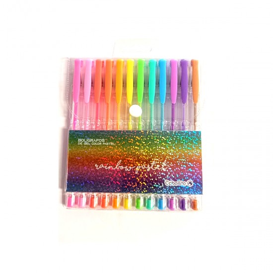 Lapicera Gel pastel x12 CABALLITO