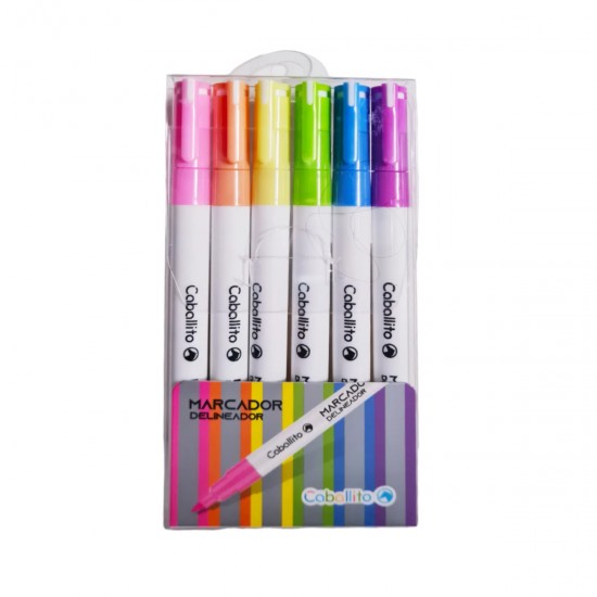 Marcadores CABALLITO Outliner pack x 6