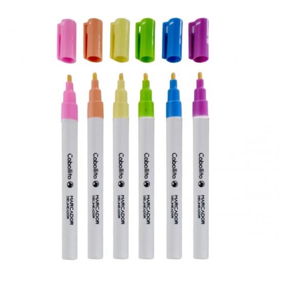 Marcadores CABALLITO Outliner pack x 6