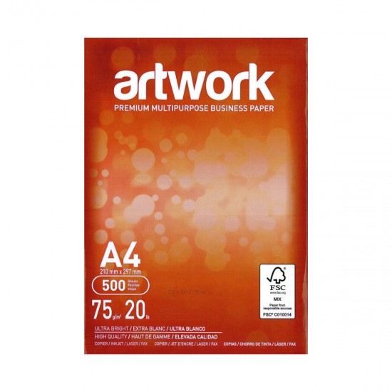 Papel fotocopia A4 500 Hojas ARTWORK 75g