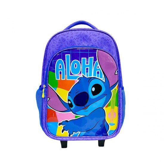 Mochila Stitch c/carro 40cm