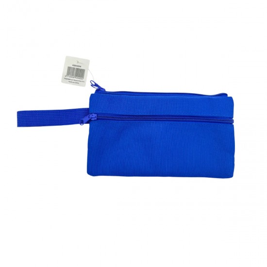Cartuchera NEOX Doble Cierre Lisa Azul