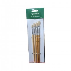 Set pinceles Da Vinci chato de cerda x4