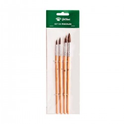 Set pinceles Da Vinci redondo pelo caballo x4