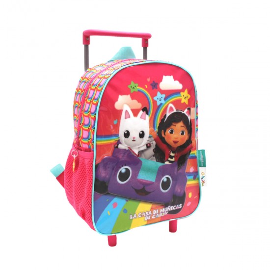Mochila GABBYS DOLLHOUESE C/Carro 30cm