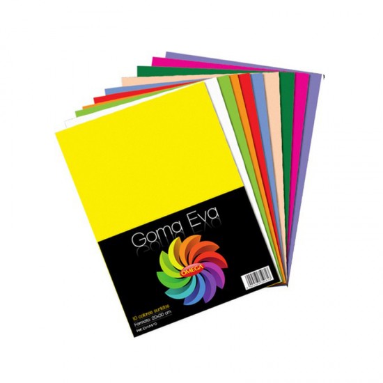 Pack Goma Eva Colores A4