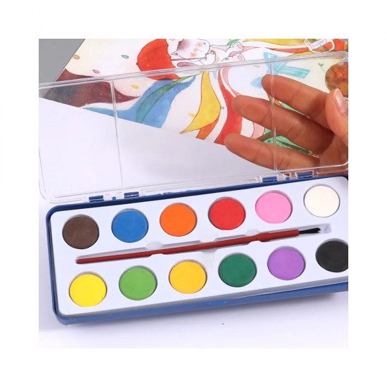 Acuarela 12 colores economica FOSKA