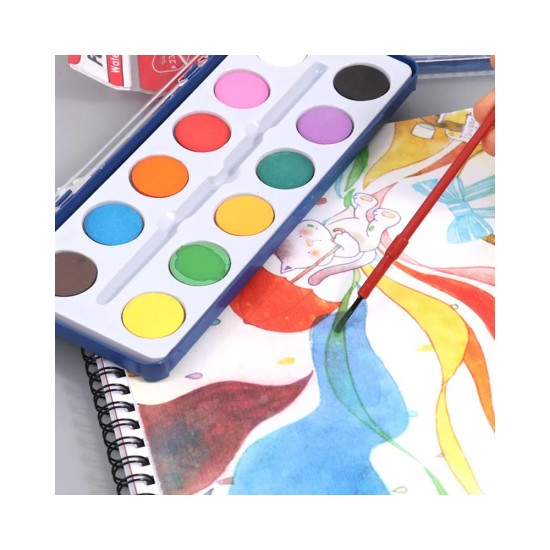 Acuarela 12 colores economica FOSKA