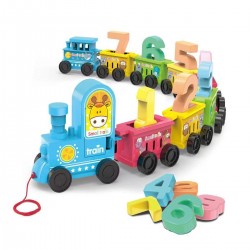Tren de Madera con numeros
