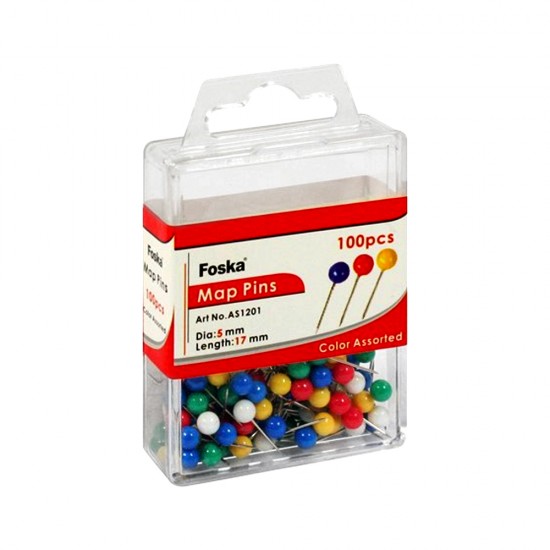 Alfileres colores A4 FOSKA