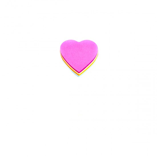 Notas adhesivas corazon FOSKA