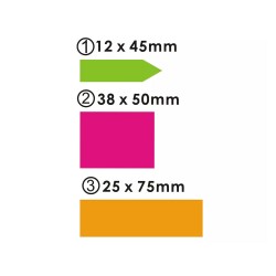 Notas adhesivas varias set FOSKA