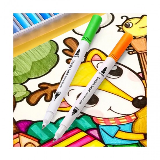 Set 12 Marcadores Doble punta FOSKA