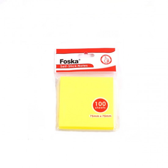Notas adhesivas Fluo 75 x 75mm FOSKA Notas adhesivas Fluo 75 x 75mm FOSKA