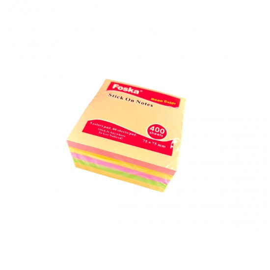 Notas adhesivas cubo 75 x 75mm FOSKA