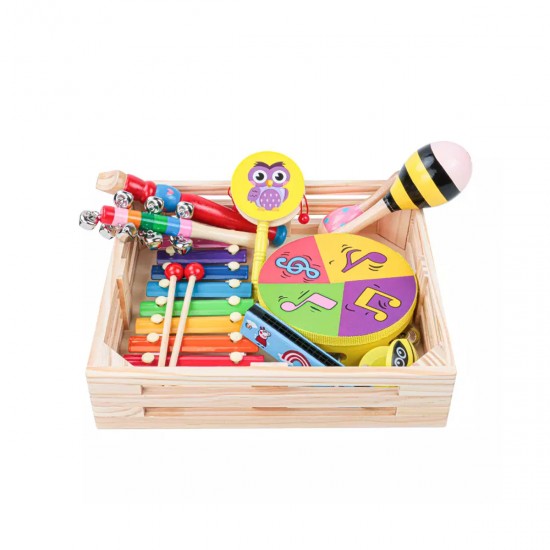Caja de Instrumentos Musicales Madera