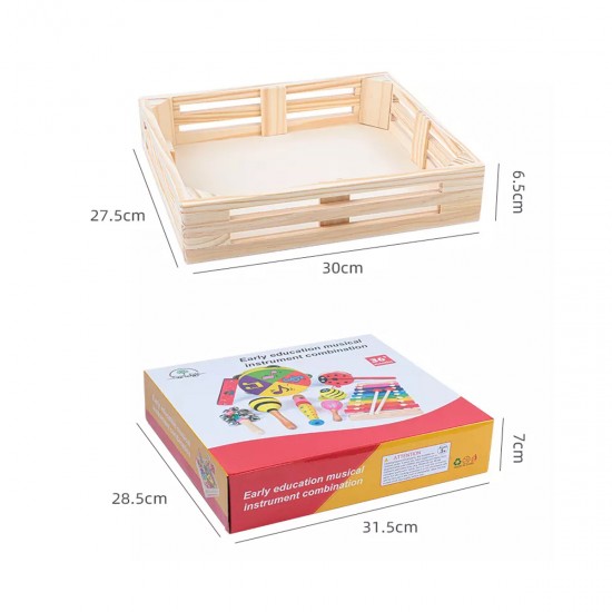 Caja de Instrumentos Musicales Madera