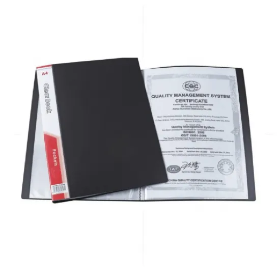 Carpeta plástica c/30 fundas A-4 FOSKA