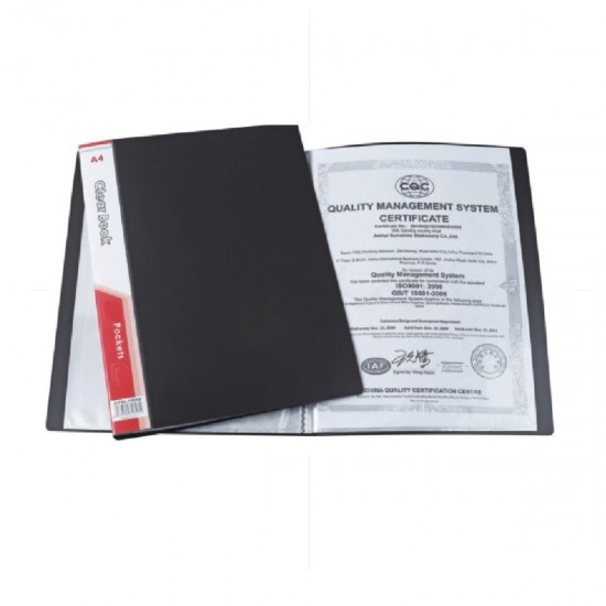 Carpeta plástica c/40 fundas A-4 FOSKA