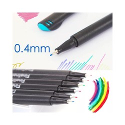 Marcadores Fineliner x12 FOSKA