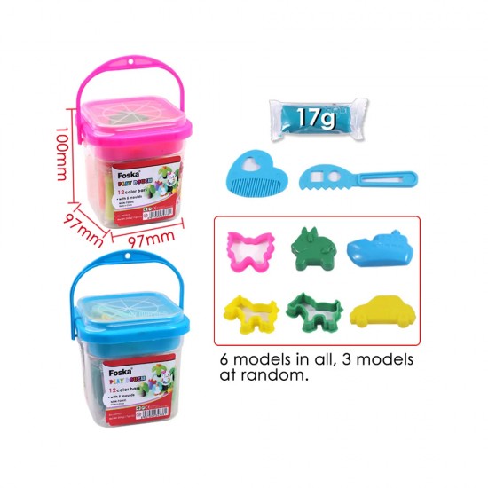Set plastilina x 12 colores FOSKA